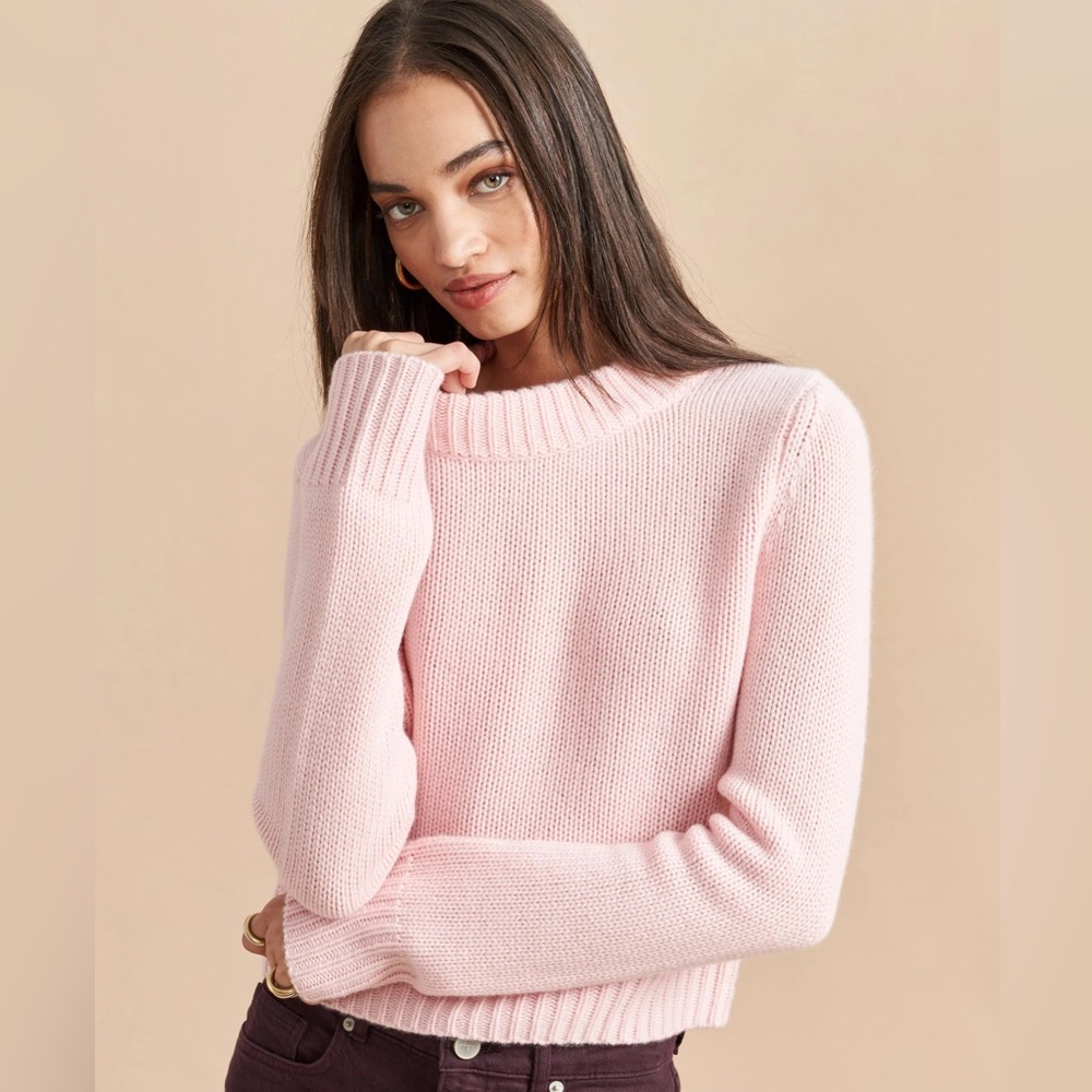 La Ligne Mini Marin Sweater in blush pink in size XS